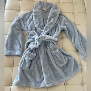Victoria’s Secret Plush Robe, grey/blue, love M/L